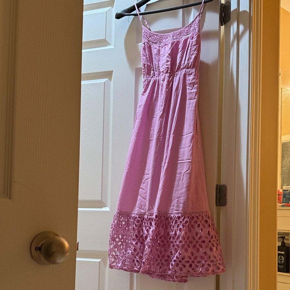 J. Crew Lilac Eyelet Dress